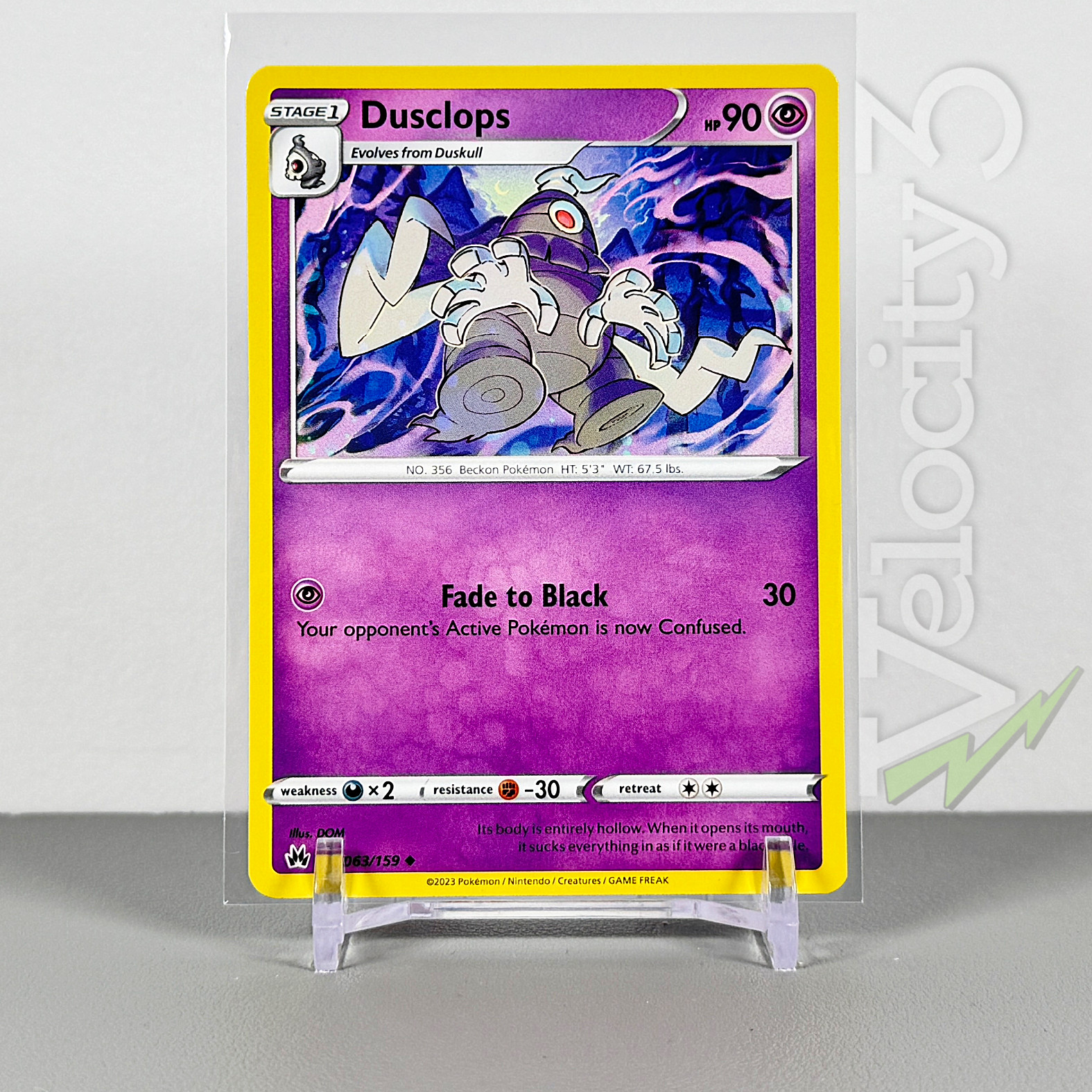Pokemon TCG Card - Dusclops 63/159 Uncommon | 2023 Crown Zenith | NM/Mint