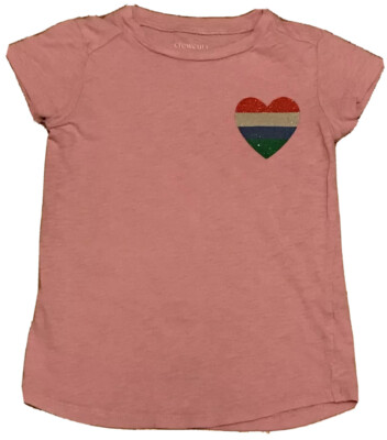 Crewcuts hellrosa T-Shirt für Mädchen Alter 4-5. 100% Baumwolle. ***GEBRAUCHT***