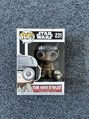 Funko Pop Star Wars Young Anakin Skywalker #231 Exclusive Vinyl Bobble-Head
