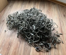 LOT OF 100x Metrologic Grey Coiled PS2 AT WEDGE Cable MS9520 MS9540 MS7120