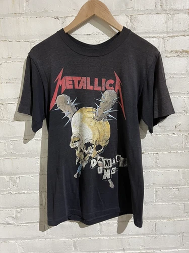 Metallica Damage inc pushead t shirt 80s perfect fad 1980s vintage concert t-shirt, vintage, single stitch, B+ condition