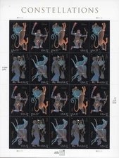 Constellations Mint Sheet of 20 Stamps, Scott #3945-48, MNH, Free Ship! Nice!