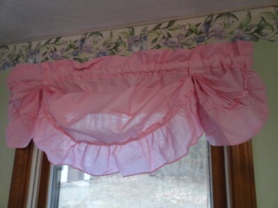 New VTG Pink TexStyle USA Blouson Swag Valance 49'' x 20''