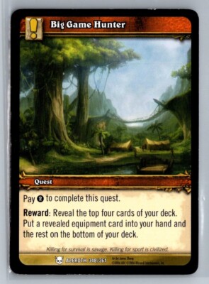 2006 World of Warcraft Azeroth 348/361 BIG GAME HUNTER
