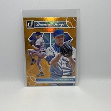 2023 DONRUSS BASEBALL ROGER CLEMENS ORANGE FOIL DIAMOND KINGS CARD