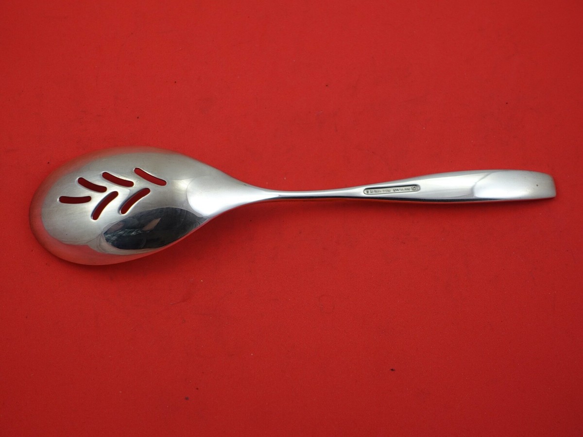 Golden Selene by Kirk Sterling Silver Pierced Serving Spoon