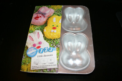 NEW WILTON Little Bunnies Cake Easter Baking Mold Pan 