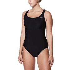 NIKE Women's Epic Racerback Spliced One-Piece Black Small