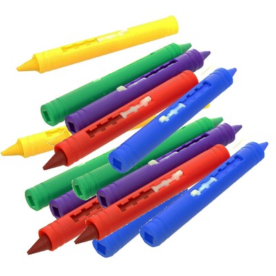 12 Bade-Stifte Für Kinder – Abwaschbar, Für Badewanne & Fliesen, 9 Cm, Bunt