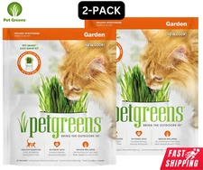 Pet Greens Pet Grass Self Organic Wheatgrass Grow Kit Garden For Cats 3oz 2 PACK
