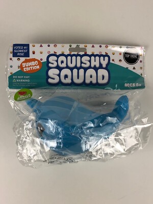 Top Trenz Squishy Squad Narwhal Slow Rising Toy 6 inch New