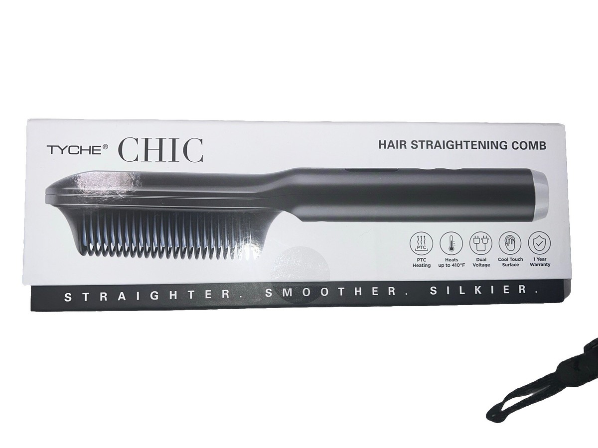 Tyche Chic Hair Straightening Comb Cool Touch Surface Tyche Chic Hair Straightening Comb - SamsBeauty main image 2