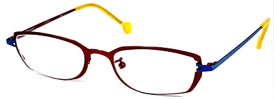 LA EYEWORKS  BEE HIVE  886 Brown/Blue Matte Eyeglasses Frame