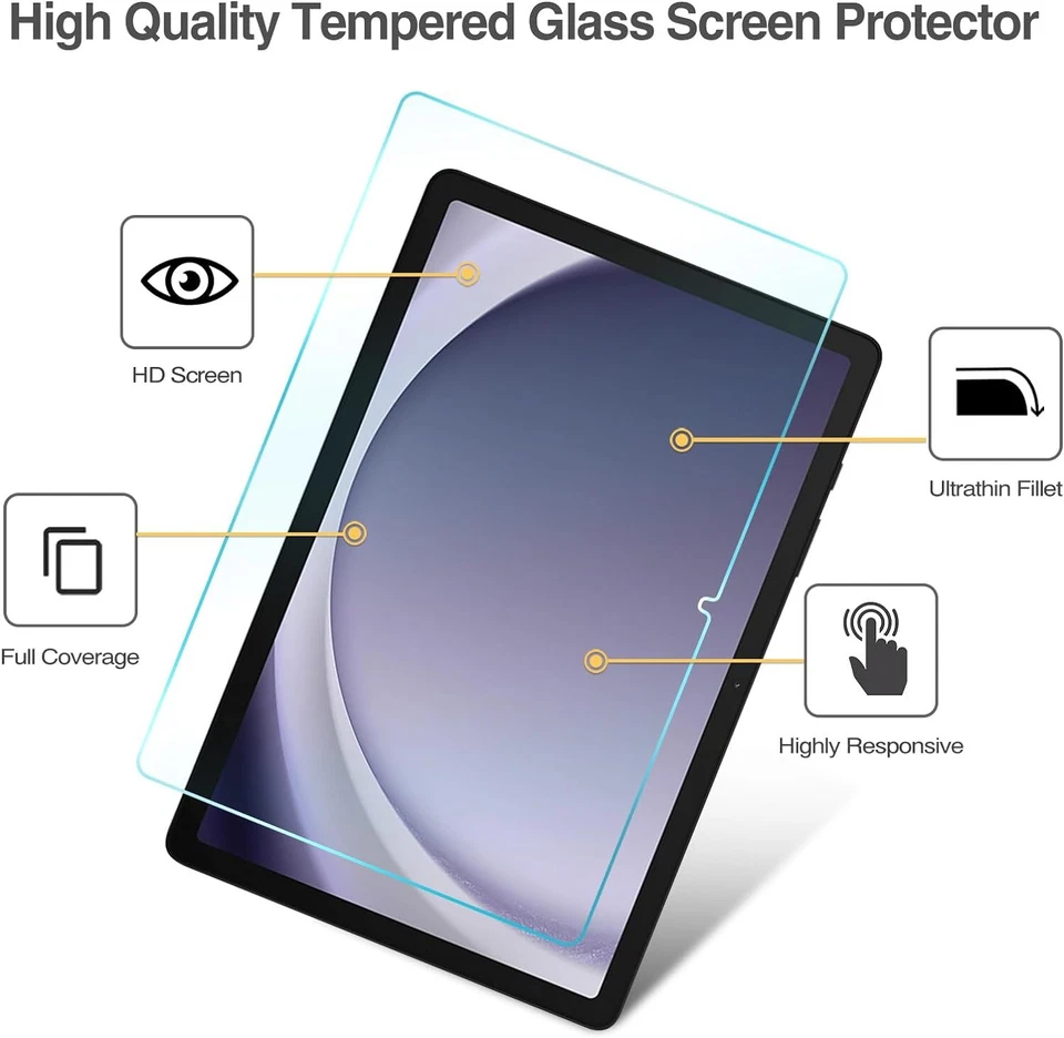 2 Pack Glass Screen Protector For Samsung Galaxy Tab S11 Ultra S10 Lite S9FE A9+ - Image 4 of 4