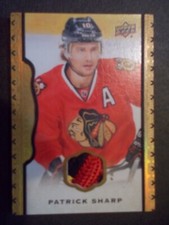 UD 2015 MASTERPIECES PATRICK SHARP PATCH CARD No. 13/35 + BONUS CARD No. 8 / 10