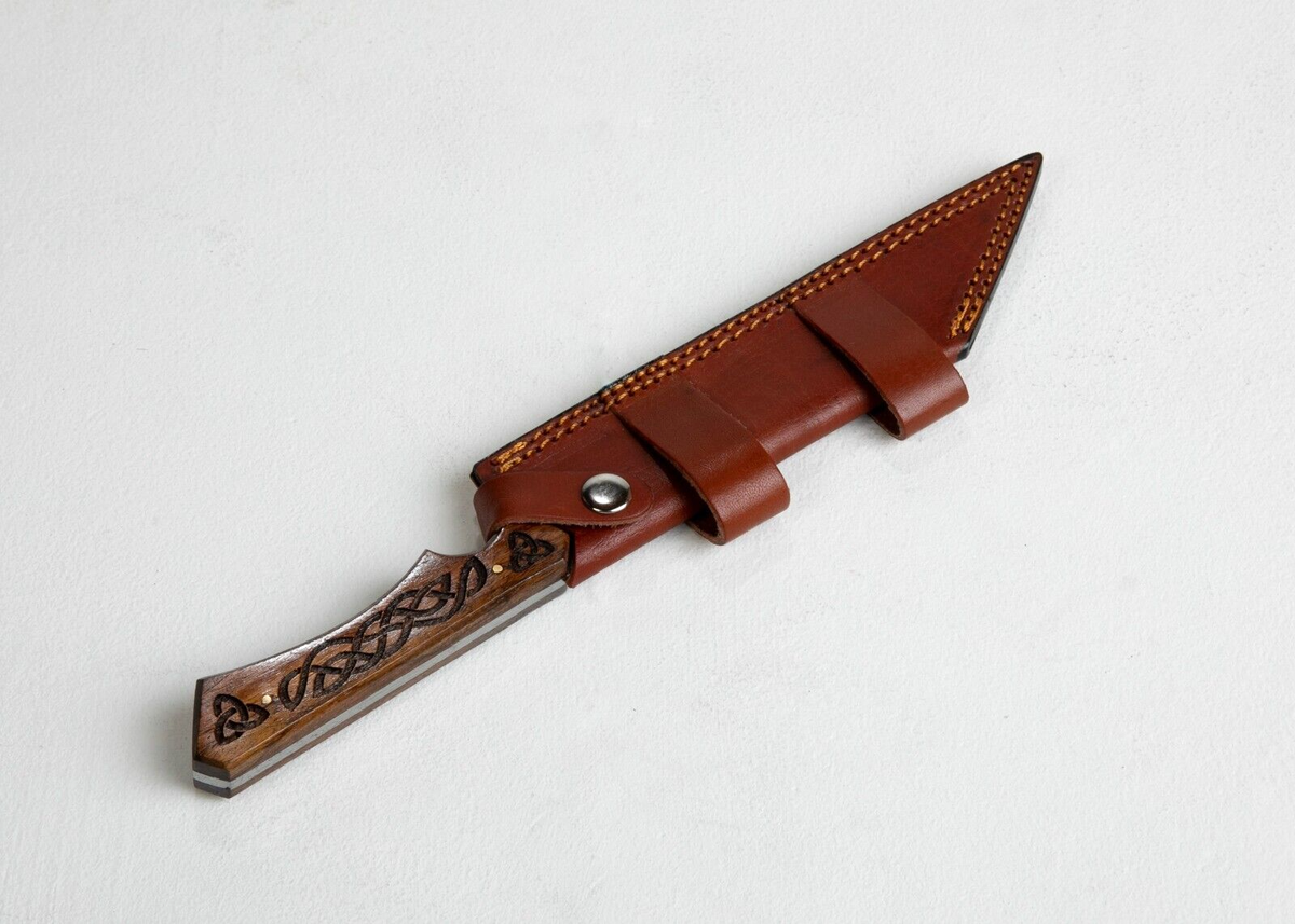 Viking Norse Saxon Pattern Welded Seax Scramsax 12