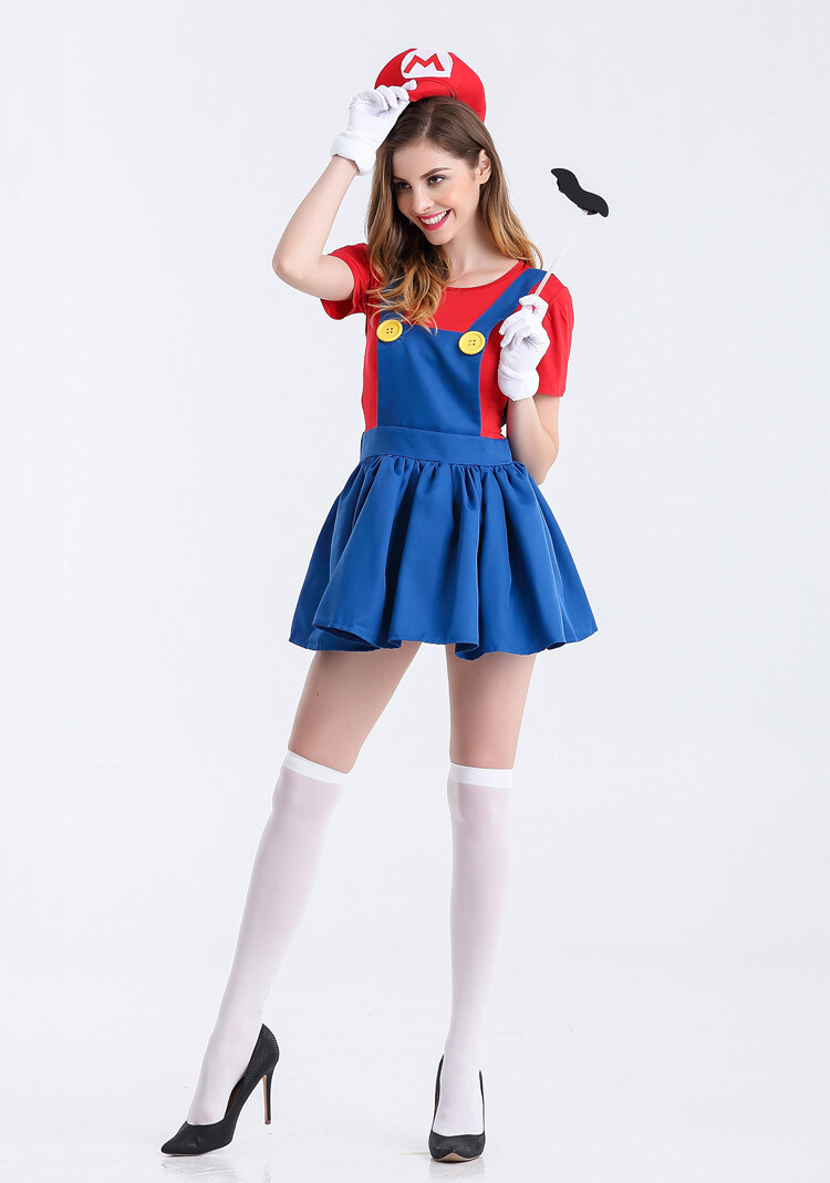 Mario and Luigi Costumes Adult Womens Super Plumber Bros Halloween Fancy Dress Mario and Luigi Costumes Adult Womens Super Plumber Bros Halloween Fancy Dress