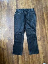 Vintage W2W Leather/ Suede Gender Neutral Pants Size 34
