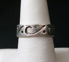 Stunning Sterling Silver Handmade Cut Out Ring. Make Offer 1633