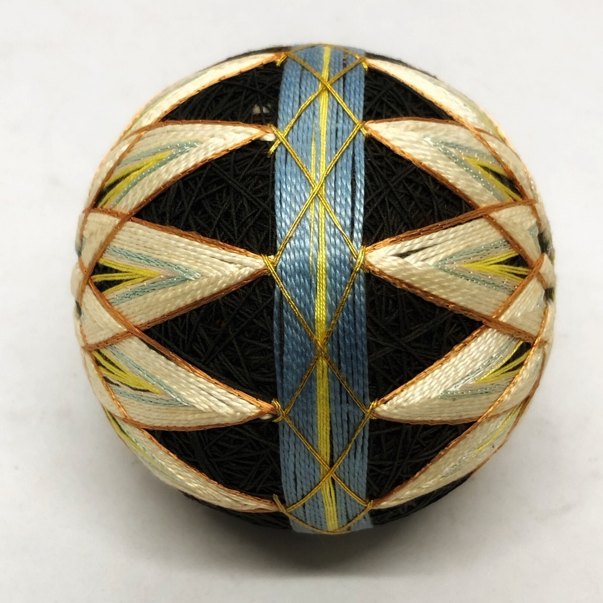 Japanese Temari Thread Luxury Hand Ball Handmade Vtg Traditional