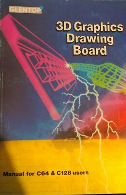 3D Graphics Drawing Board Manual for C64 & C128 (Glentop 1986 Buch) ENGLISH