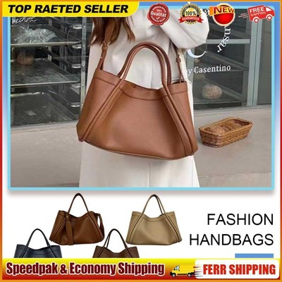 Women Casual Crossbody Bag Leather Tote Bag and Pouch Clutch Bag Commuting Bag
