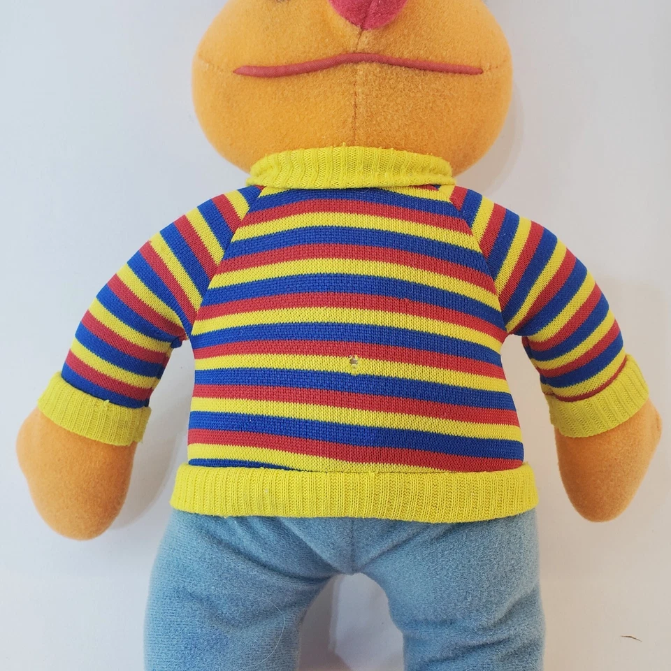 Muñeco de peluche Ernie 72900 vintage 1984 Plaza Sésamo 11" animal de peluche juguete Muppets Foto 3 de 4