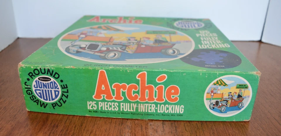 Rompecabezas redondo Archie Comics 1969 125 piezas 20" dia. Foto 4 de 4