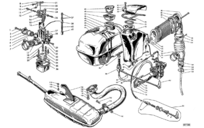 Lambretta Engine Diagram  - Modifications To The Electric Starter Installation.