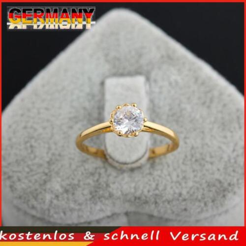 Mode-Liebe-Wedding Ring 16/17/18 / 19mm Kupfer Gold 18K / weißes Gold füllte - Bild 1 von 10