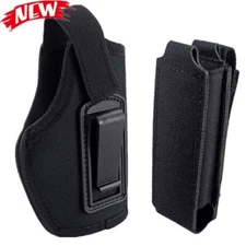 Tactical Concealed Carry IWB Pistol Gun Holster Holder with Molle Magazine Pouch