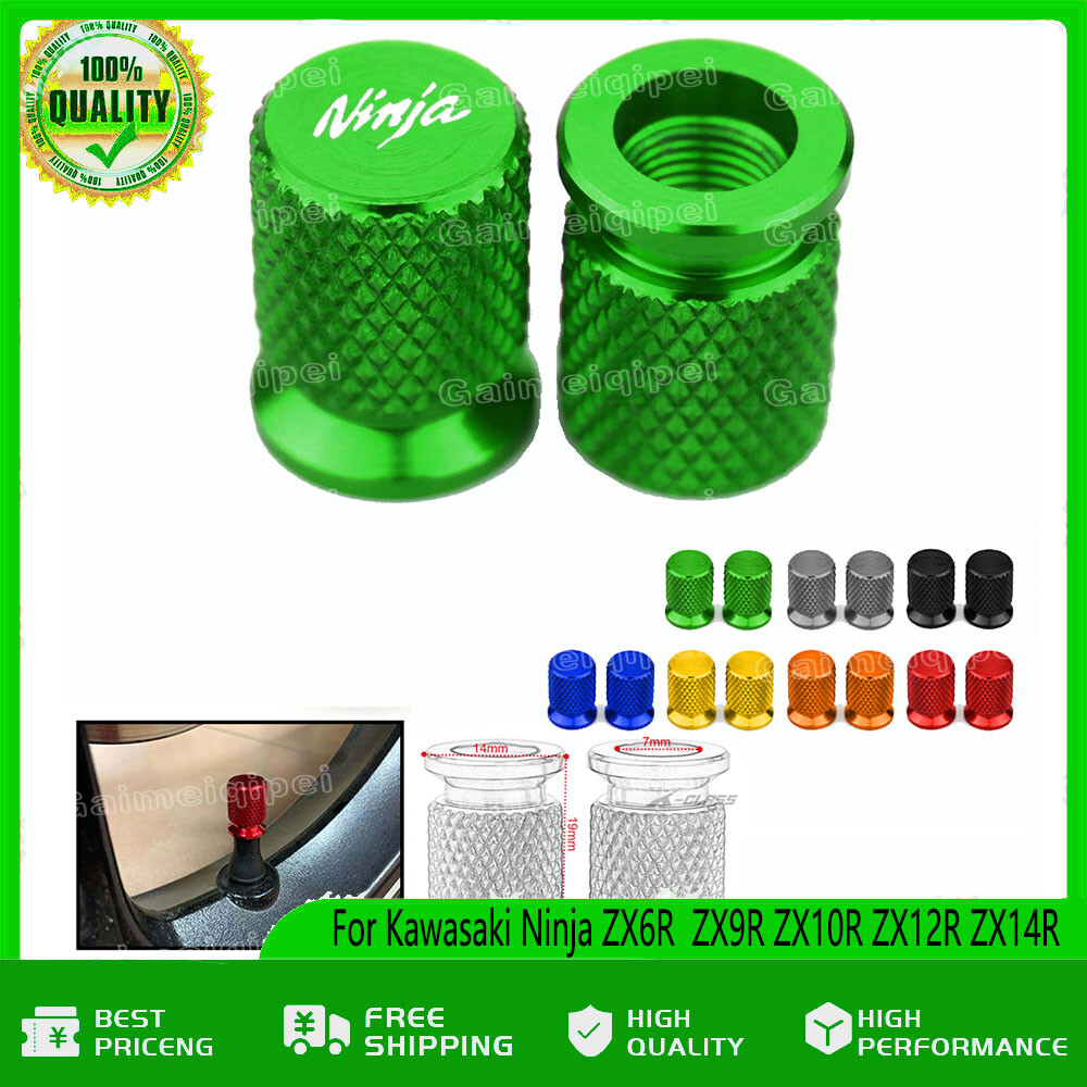 Tire Valve Stem Cover Cap Plug For Kawasaki Ninja ZX6R ZX9R ZX10R ZX12R