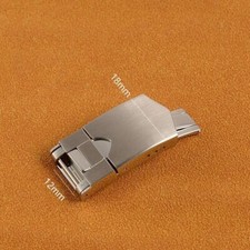18mm Stainless Steel Deployment Clasp Silver For Tudor Watchbands Buckle Silver