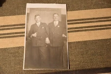 STUDIO PORTRAIT Men Affectionate DAPPER Real Photo RPPC POSTCARD