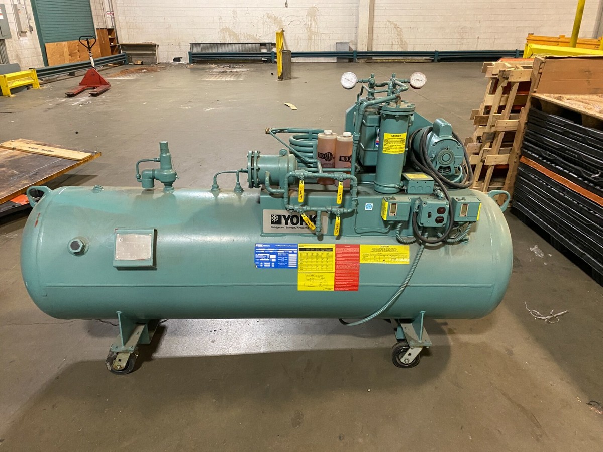 YORK RSR1600v REFRIGERANT STORAGE RECYCLING SYSTEM - NEW YORK RSR1600v REFRIGERANT STORAGE RECYCLING SYSTEM - NEW