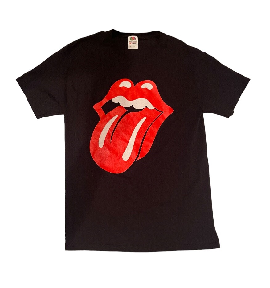 The Rolling Stones Band Black Medium Graphic T-Shirt Red Mouth