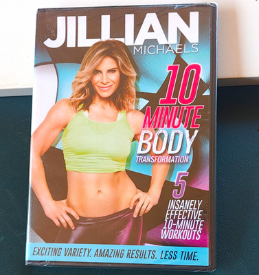 Jillian Michaels 10 Minute Body Transformation DVD Widescreen Captioned Pilates