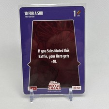 2026 Bo Jackson Battle Arena 10 FOR A SUB #PL-72 Play Card 1st Edition - NP