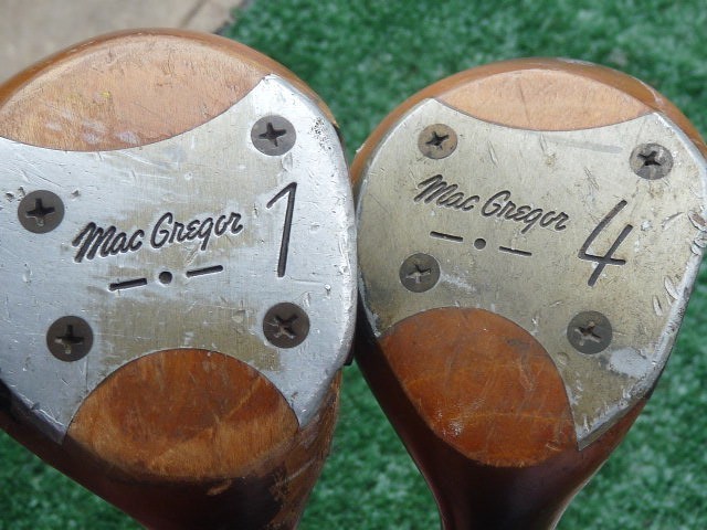 Vintage Classic MacGregor Maple Driver and 4-Wood RH for Refurbishing