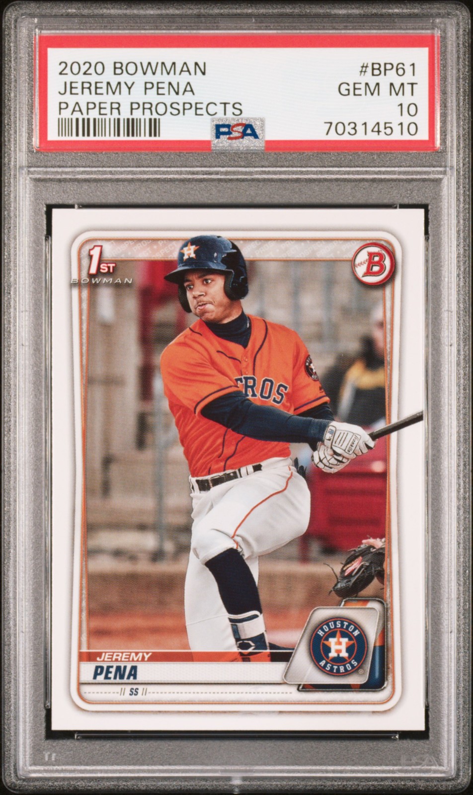 Jeremy Pena Autograph Jeremy Pena #BP-61 Prices | 2020 Bowman