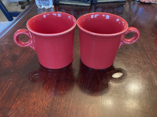 Set Of 2 Tapered 15 oz Fiestaware Mugs 4”