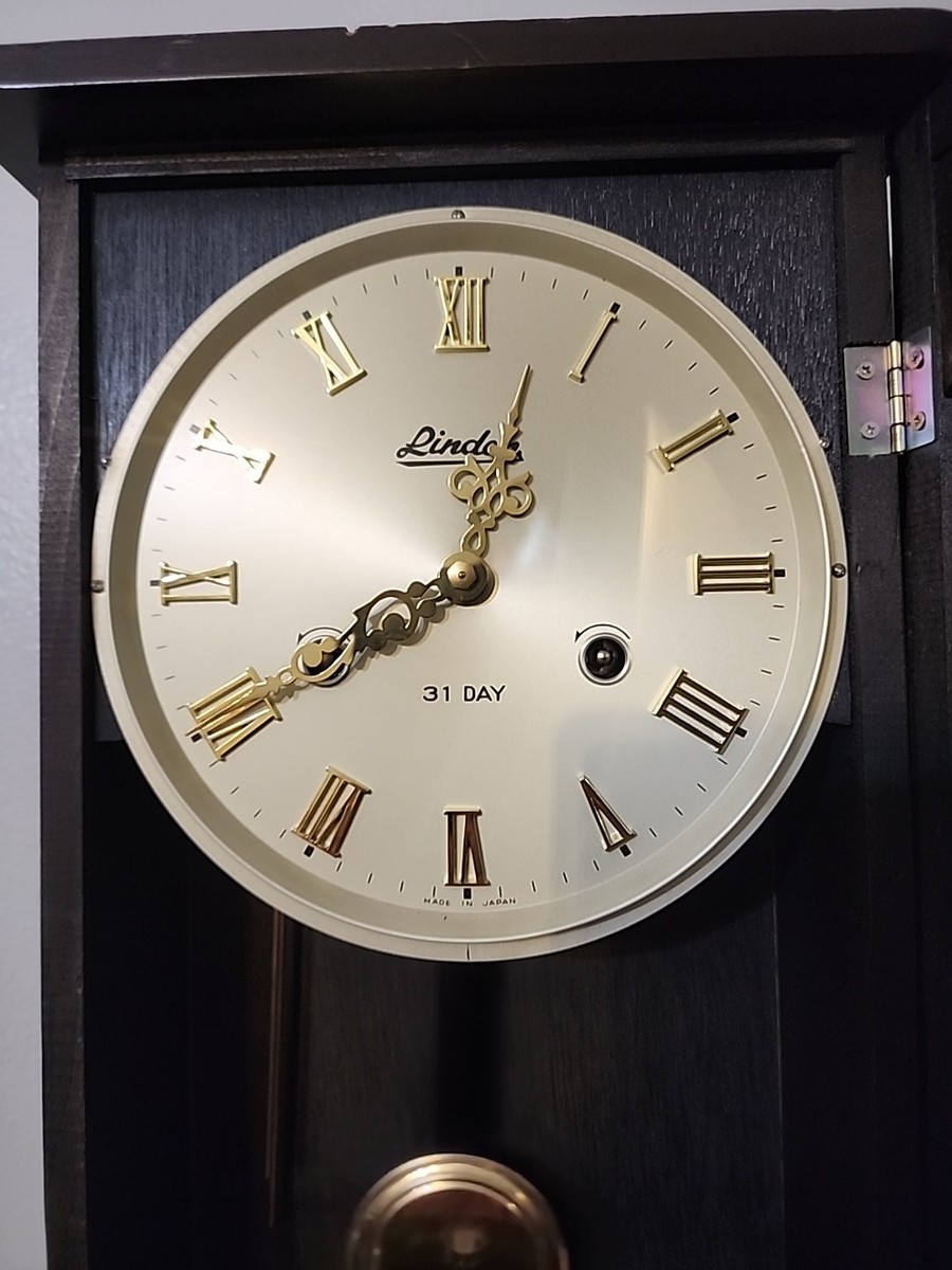 Linden 31 Day Pendulum Chime Wall Clock #8053 Japan | eBay