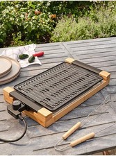 Electric Tabletop BBQ Grill Non-Stick Indoor/Outdoor Korean Style Grill.