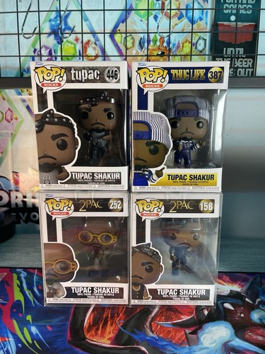 Tupac Shakur Lot of 4 Funko Pops
