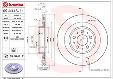 2x Bremsscheibe innenbelüftet 09.N446.11 BREMBO für TESLA MODEL Y