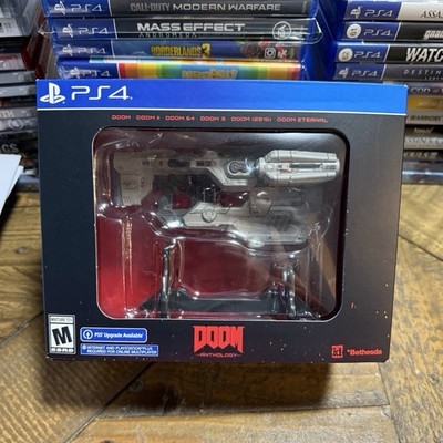 Bethesda DOOM Anthology Collectible Figure PS4 PS5 Upgrade Available