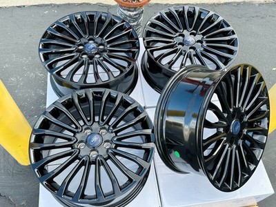 (Set of 4) NEW Gloss Black 18'' Wheels 5X108 Rims Fits: 2013-2018 Ford C-Max CMAX