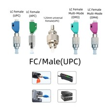 FC Male LC Female SM Fiber Adapter for Visual Fault Locator and Test Equipment