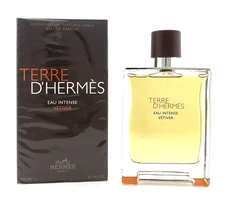 Hermes Terre d'Hermes Eau Intense Vetiver 6.7 oz. EDP Spray for Men. New in Box