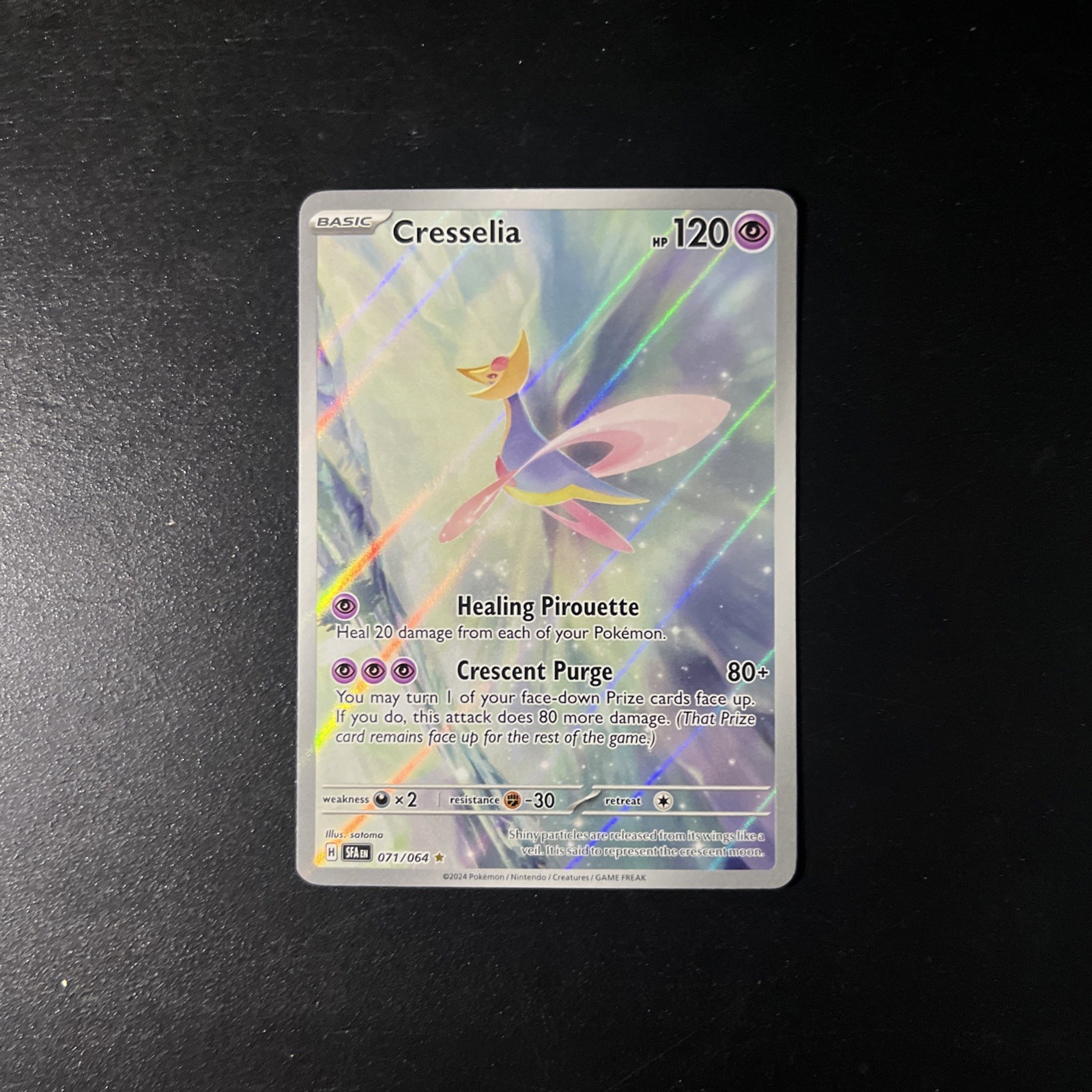 Cresselia 071/064 Sv: Shrouded Fable Illustration Rare NM